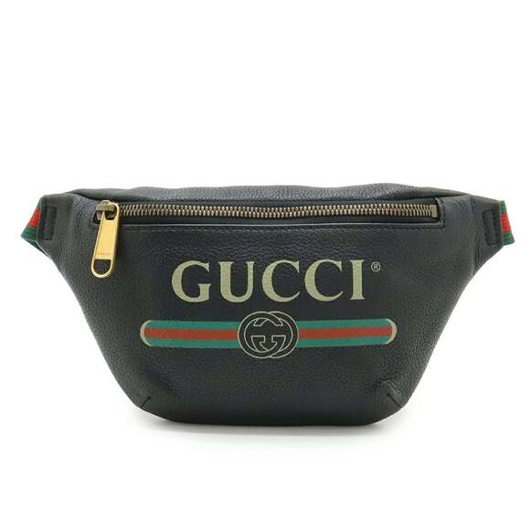 GUCCI Black Leather Fanny Pack - Picture 2 of 8